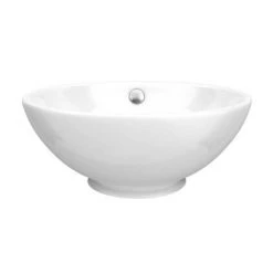 Venice Floating Basin Shelf (Gloss White - 1200mm Wide) incl. 2 Round Basins -Basin Kitchen Sinks Shop V12GWSLF2RB d2 460