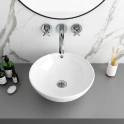 Viva Round Counter Top Basin 0TH - 430mm Diameter