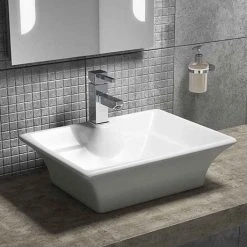 Riviera Counter Top Basin 1TH - 490 x 390mm