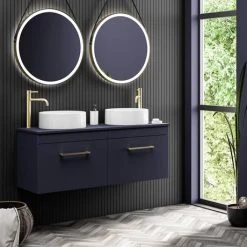 Sahara 405mm Round Counter Top Basin 0TH -Basin Kitchen Sinks Shop VES093 d4 460