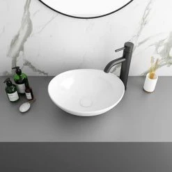 Casca Oval Counter Top Basin 0TH - 410 x 330mm 8 Casca Oval Counter Top Basin 0TH - 410 x 330mm -Basin Kitchen Sinks Shop VES978 d3 460