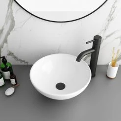 Runda Round Counter Top Basin 0TH - 380mm Diameter