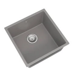 Venice 1.0 Bowl Matt Grey Undermount Composite Kitchen Sink -Basin Kitchen Sinks Shop VSNK097 D2 460