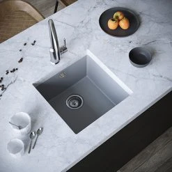 Venice 1.0 Bowl Matt Grey Undermount Composite Kitchen Sink