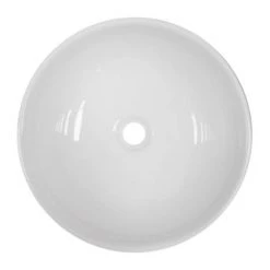 600 x 450mm White Shelf with Sol Round Basin 6 600 x 450mm White Shelf with Sol Round Basin -Basin Kitchen Sinks Shop WSVES006 d2 460